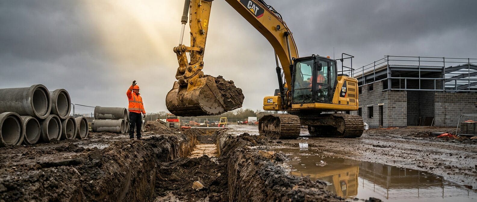 Completed civil engineering and infrastructure project