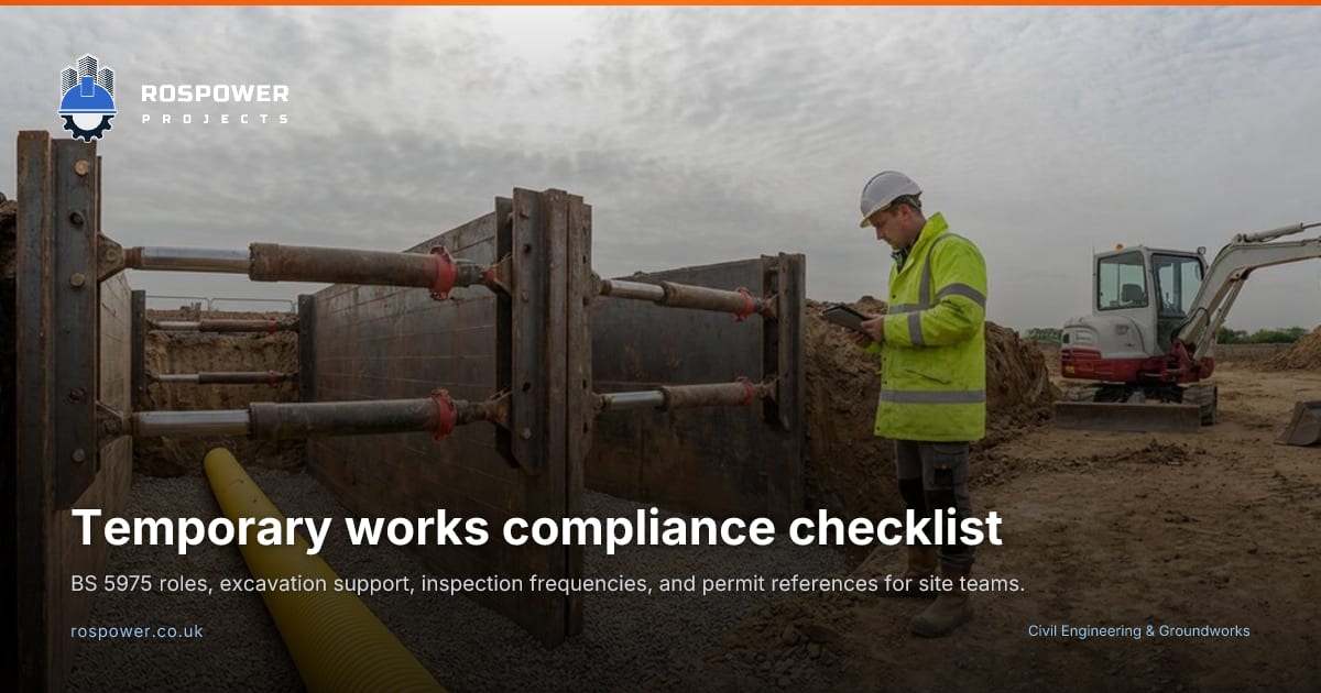 Temporary works compliance checklist - Rospower