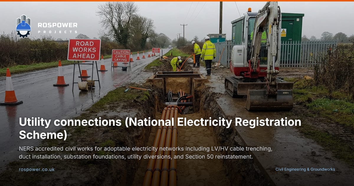 NERS accredited utility connections - Rospower
